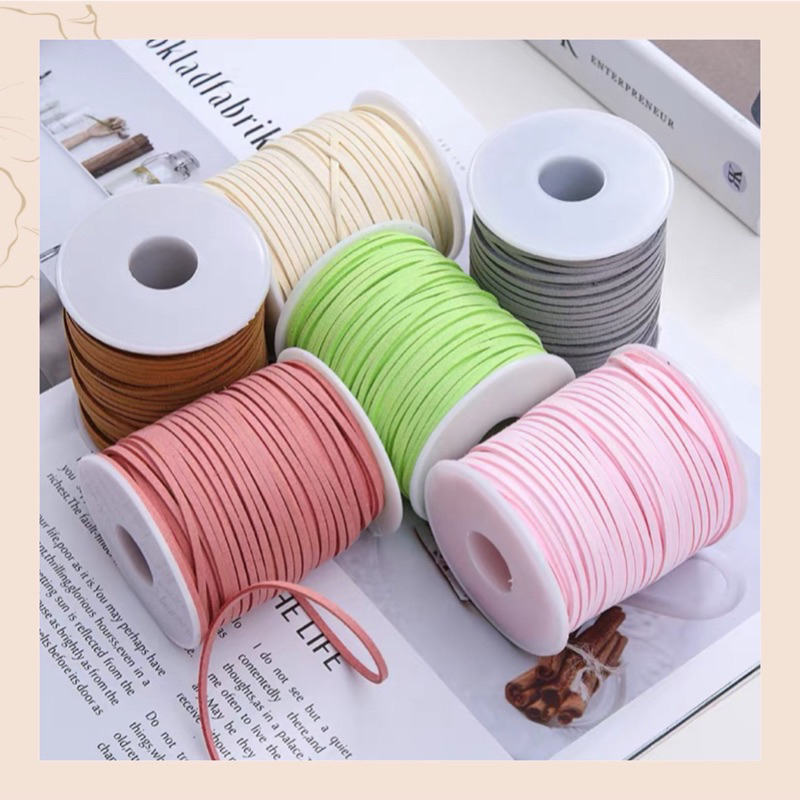 Dây ruy băng da lộn gói quà, gói hoa, làm đồ handmade