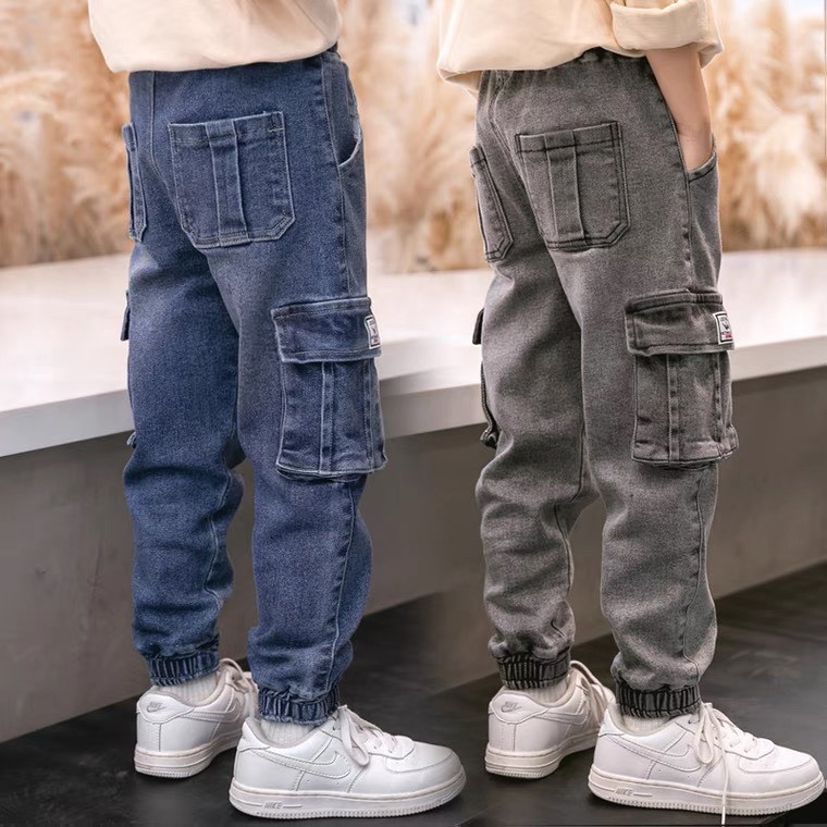 QUẦN JEAN TÚI HỘP BÉ TRAI jean mềm co giãn 18kg - 55kg