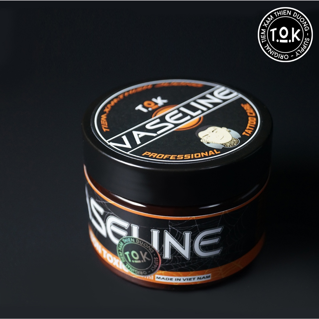 Vaseline TOK - Kem màu Cam Hồng - Hương Cam dịu nhẹ - Tiệm Xăm Thiên Đường