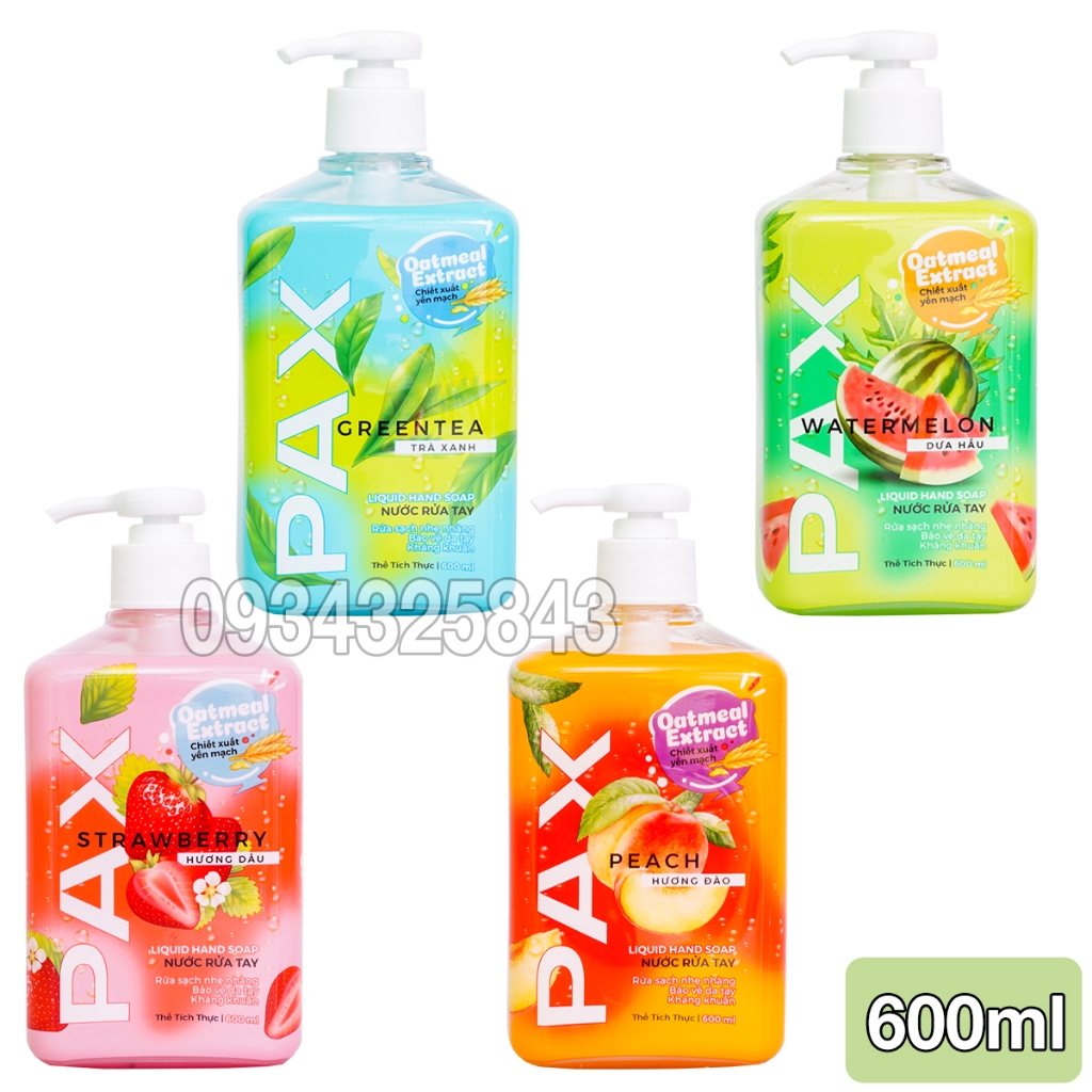 Nước rửa tay Pax 600ml
