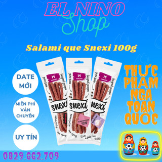 Salami que xông khói Snexi , xúc xích lạp xưởng que nội địa Nga 100g
