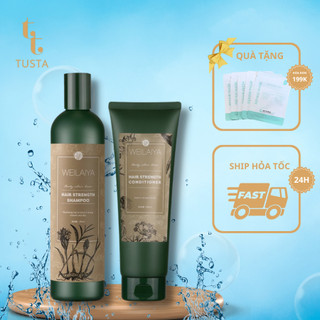 Combo dầu gội và dầu xả gừng hà thủ ô Weilaiya ngăn rụng tóc cao cấp