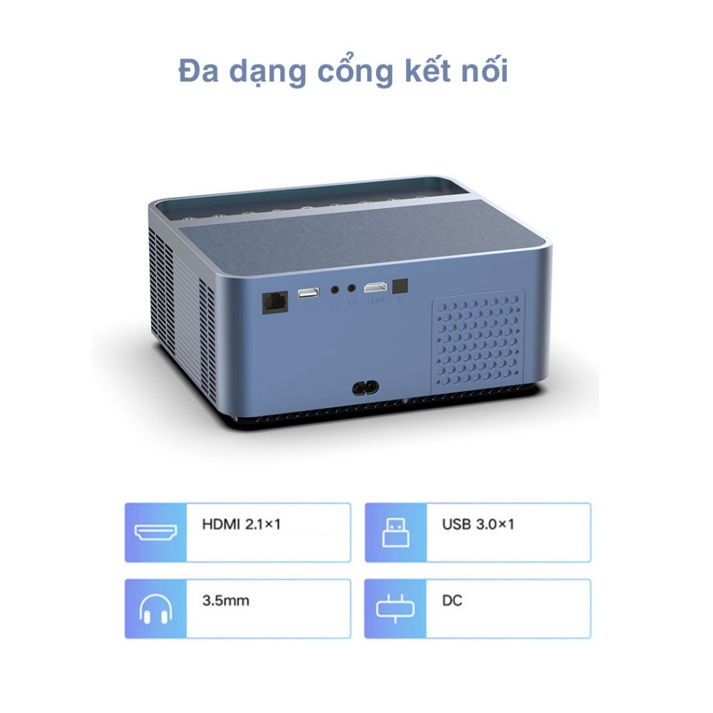 Máy Chiếu Mini K880 Chính Hãng KAW Độ Sáng Cao, Xem Phim, Giải Trí, Hệ Điều Hành 5.0