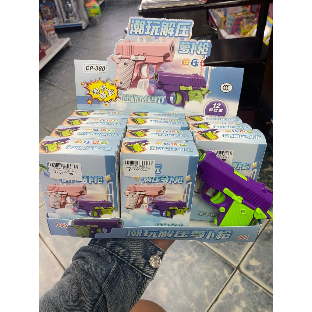 Đồ Chơi in Hình 3D 1911 Mini ,  Cà Rốt Trọng Lực Phát Sáng Nhiều Loại Màu Ngẫu Nhiên