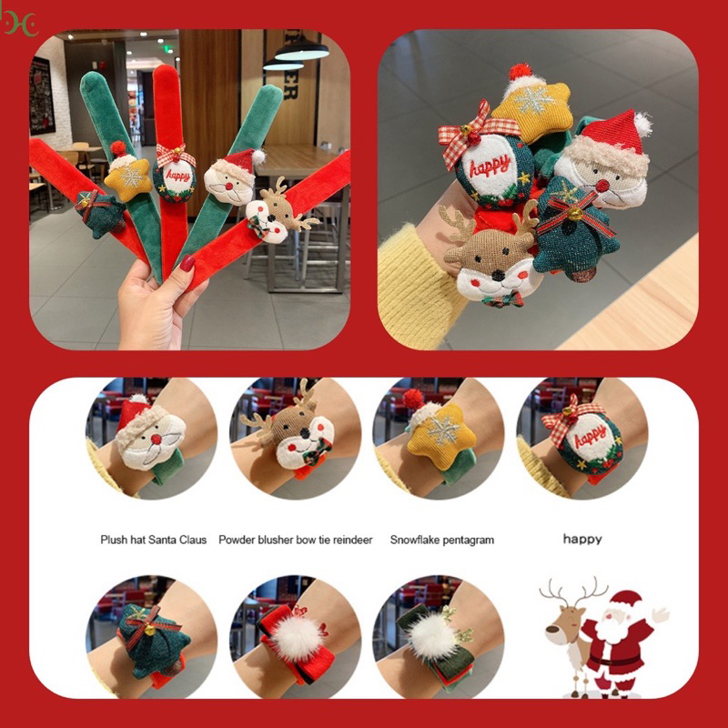 Vòng tay vải nhung dạ /đồng hồ đeo tay /dvòng tay Noel/đồ chơi trẻ em /quà tặng học sinh trong mùa giáng sinh cho bé