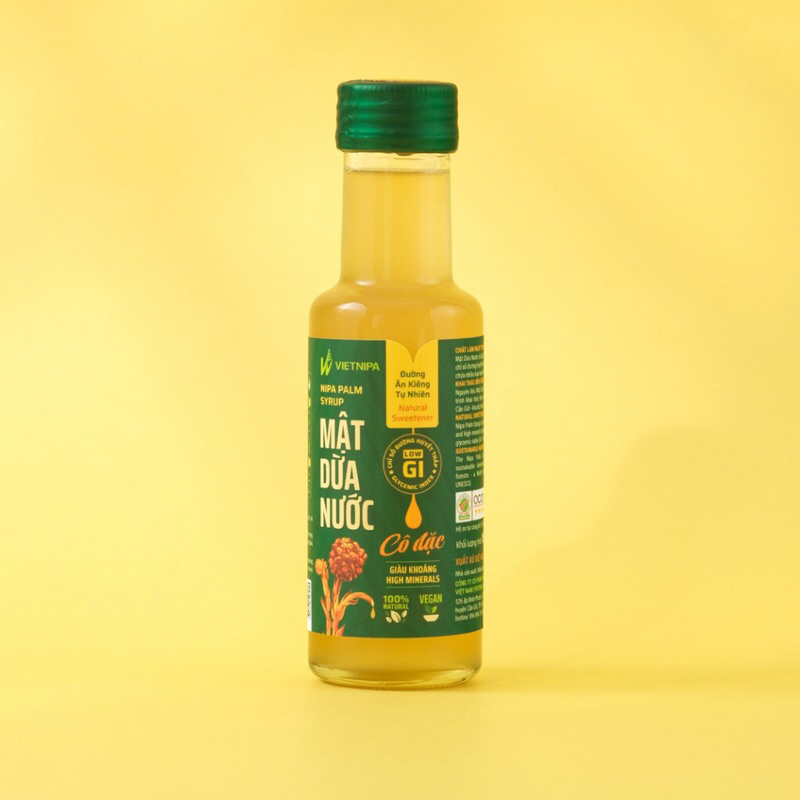 Mật Dừa Nước Ăn Kiêng Tự Nhiên Ổn Định Đường Huyết Tăng Sức Đề Kháng Thuần Chay Vietnipa Lolifood (Chai 150 ml)
