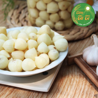 Tỏi cô đơn ngâm chua ngọt hũ 1kg - tỏi phù yên sơn la, củ nhỏ, mẩy chắc củ