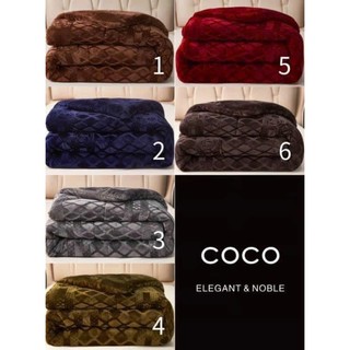 Chăn Lông thỏ CoCo GENJI DECOR Hàng Về Đón Gió Mùa, Chính Hãng CoCo Chuẩn 4kg, Chăn Lông Đại Hàn Cao Cấp