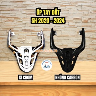 Ốp tay dắt xe sh 2024 - xe sh 125i, 150i, 160i đời 2020-2023 dùng chung - sơn nhúng carbon, xi mạ crom