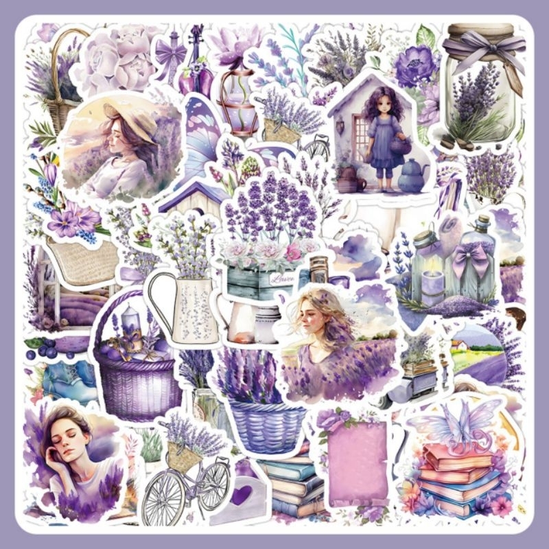 Set 50 miếng sticker hình dán chống nước