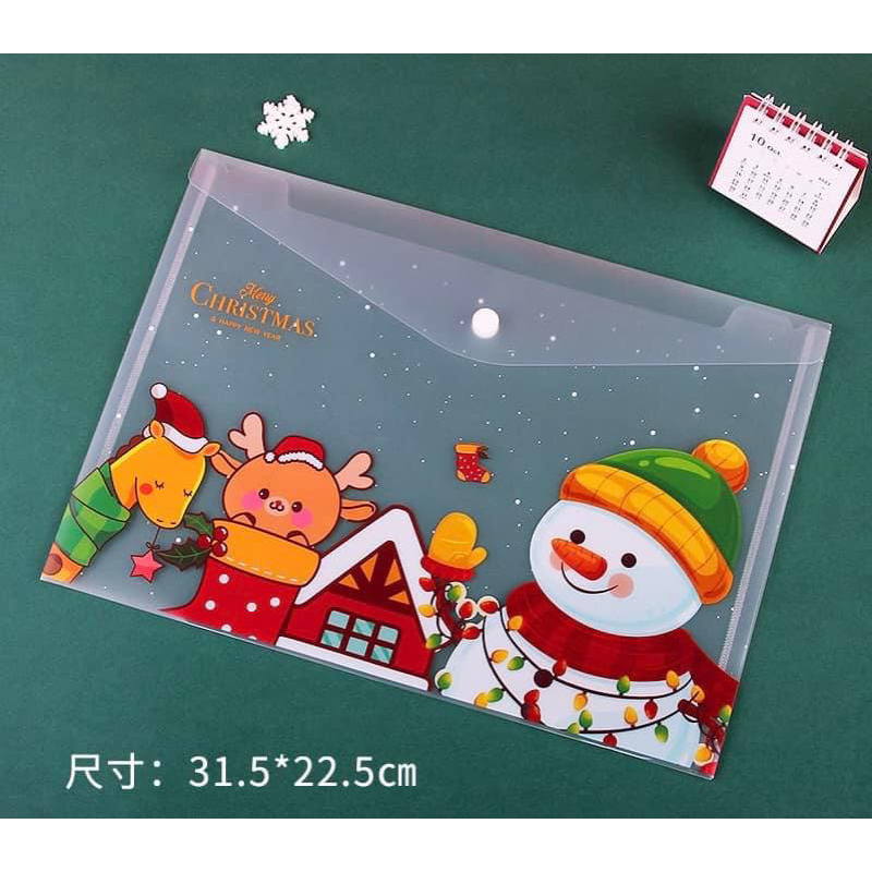Clearbag Noel đựng tài liệu, quà tặng Giáng sinh giá rẻ