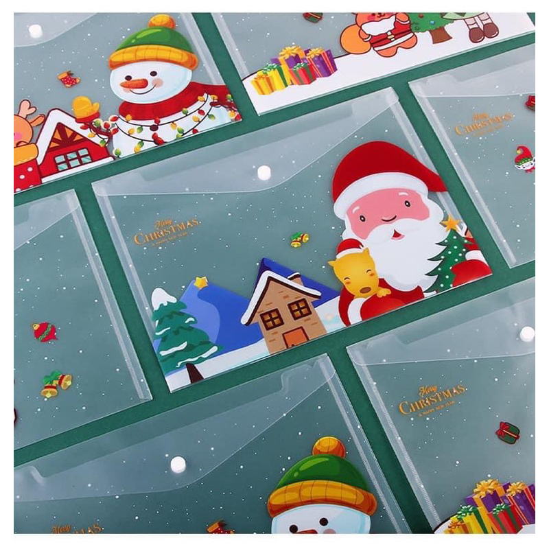 Clearbag Noel đựng tài liệu, quà tặng Giáng sinh giá rẻ