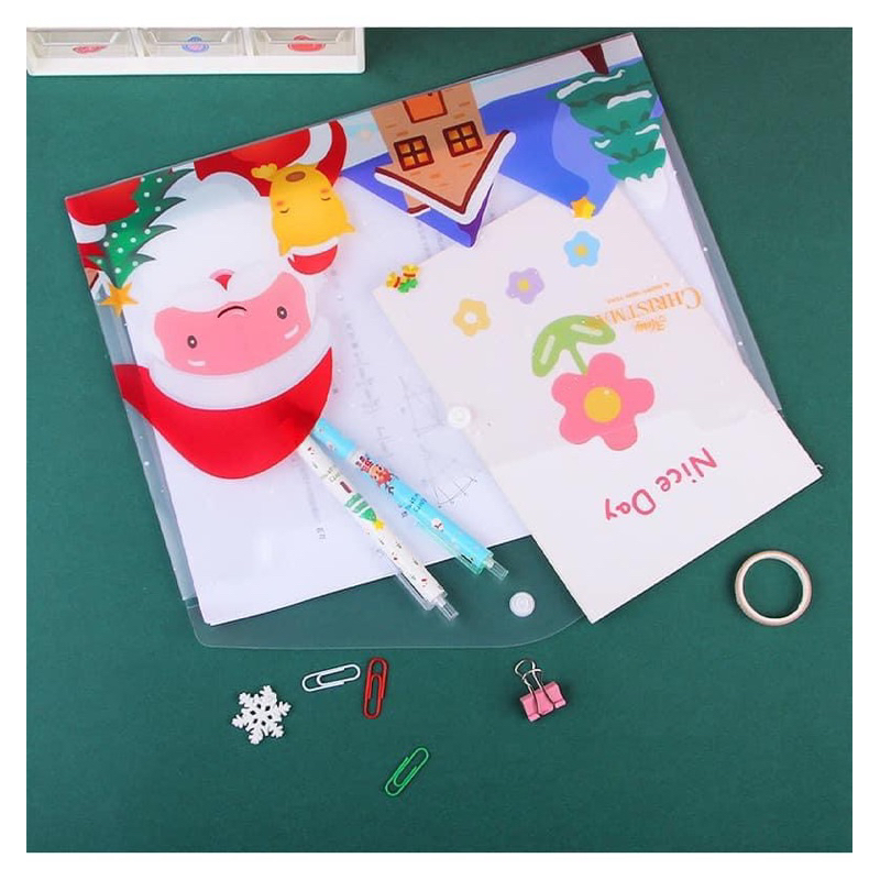Clearbag Noel đựng tài liệu, quà tặng Giáng sinh giá rẻ