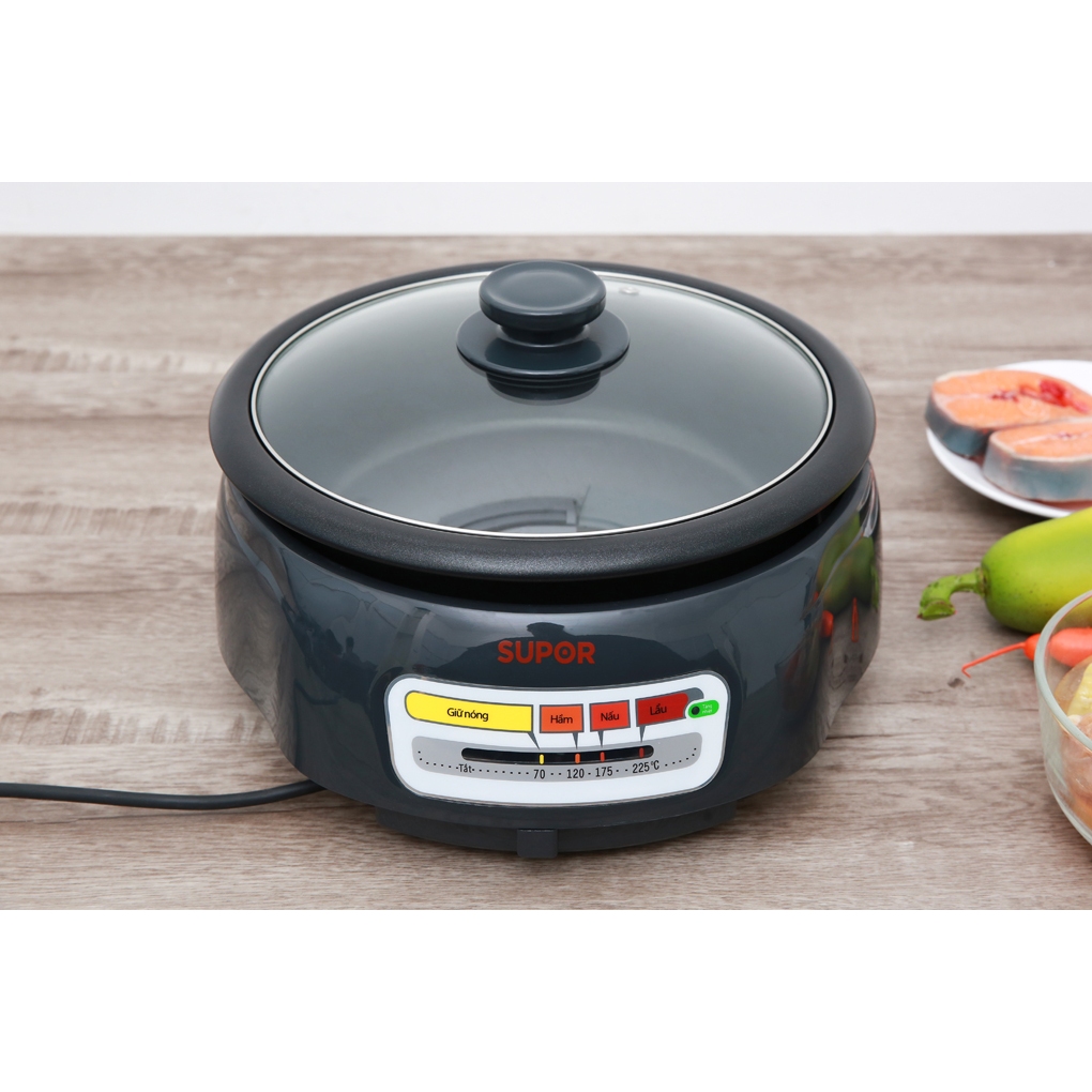 Nồi lẩu điện tròn Supor HFK26EVN-130 / 4 Lít