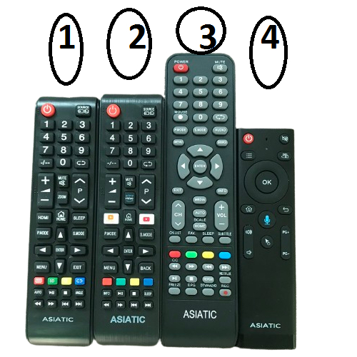 Điều khiển tivi asiatic, Remote TV asiatic hàng chính hãng , bảo hành 6 tháng lỗi 1 đổi 1