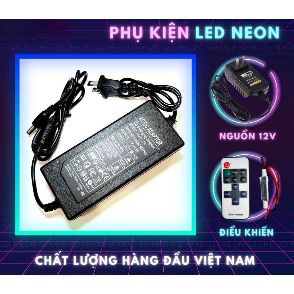 Mẫu tranh đèn Led tráng gương 5D, cảnh thác nước, sơn thủy
