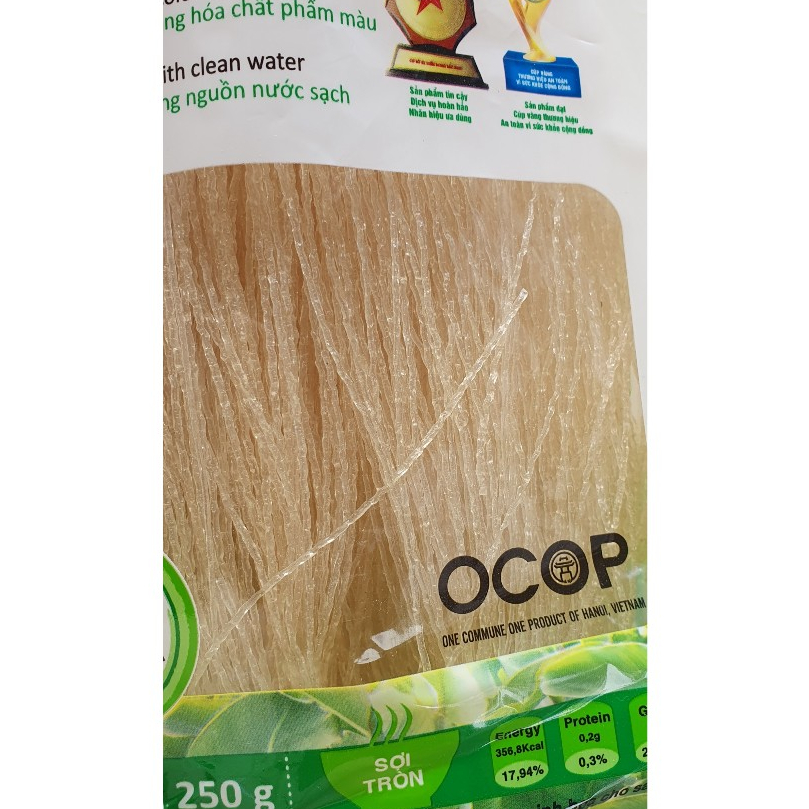 Miến Dong Sợi Rút Cao Cấp - 100% Nguyên Liệu Tự Nhiên - Gói 250G.