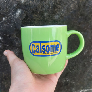 Set 03 Cốc sứ calsome - Ly tách sứ uống nước tráng men xanh bóng cao cấp có quai 300ml kèm hộp sang trọng