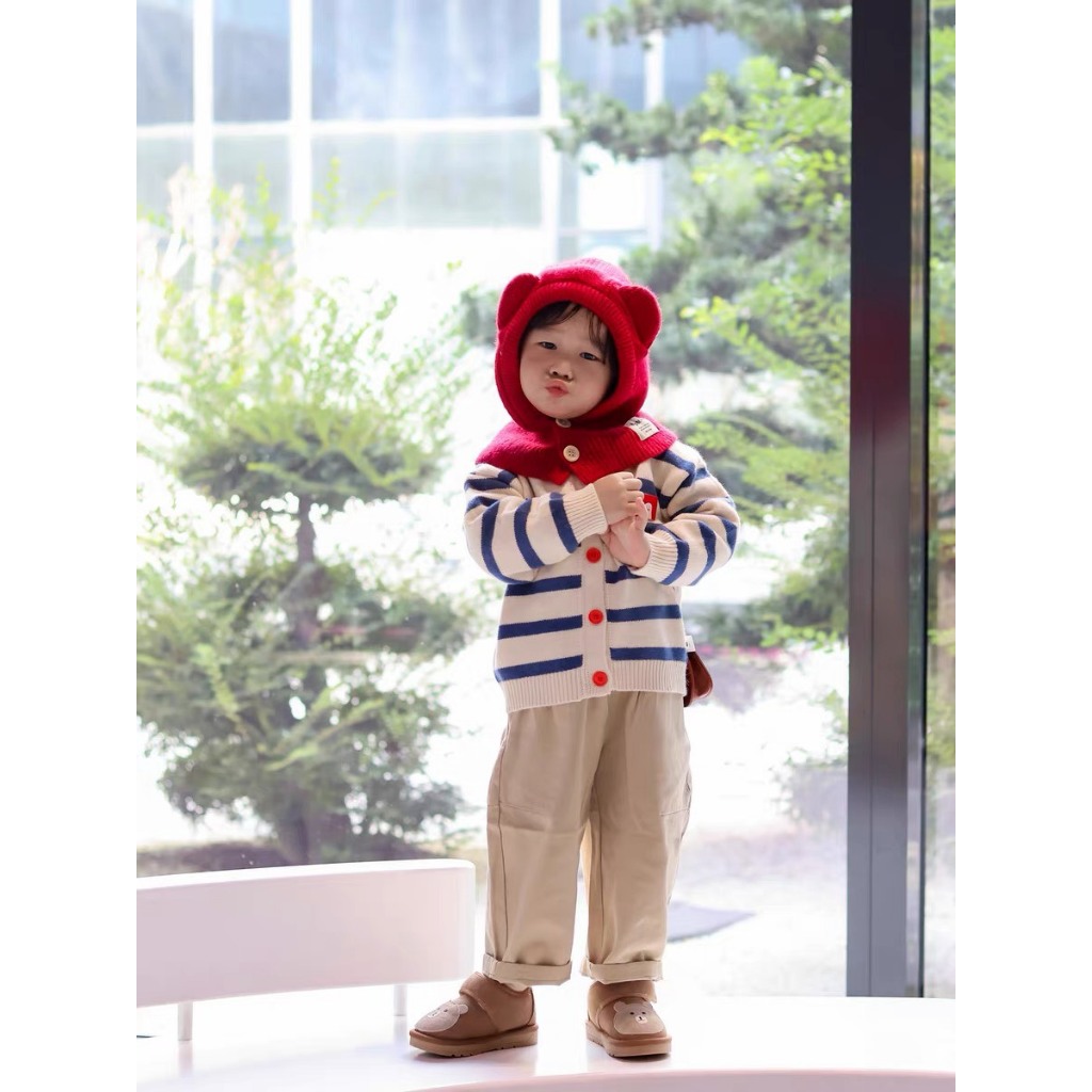 TE498- Quần dài kaki mềm mịn giả túi siêu xinh, cạp chun co giãn thoải mái cho bé trai bé gái từ 8-17kg