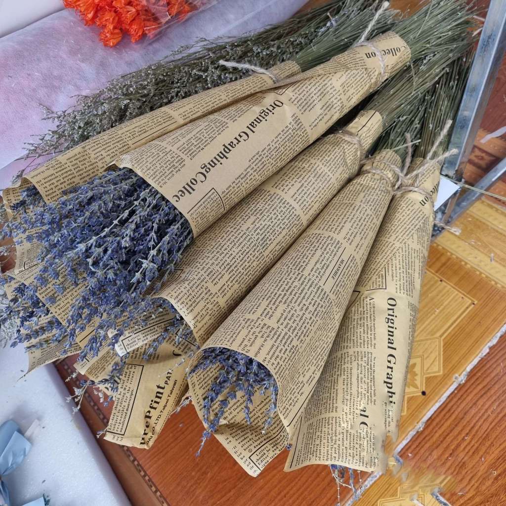 BÓ 50 CÀNH HOA OẢI HƯƠNG KHÔ, HOA LAVENDER KHÔ BÓ LÀM QUÀ TẶNG, TRANG TRÍ DECOR
