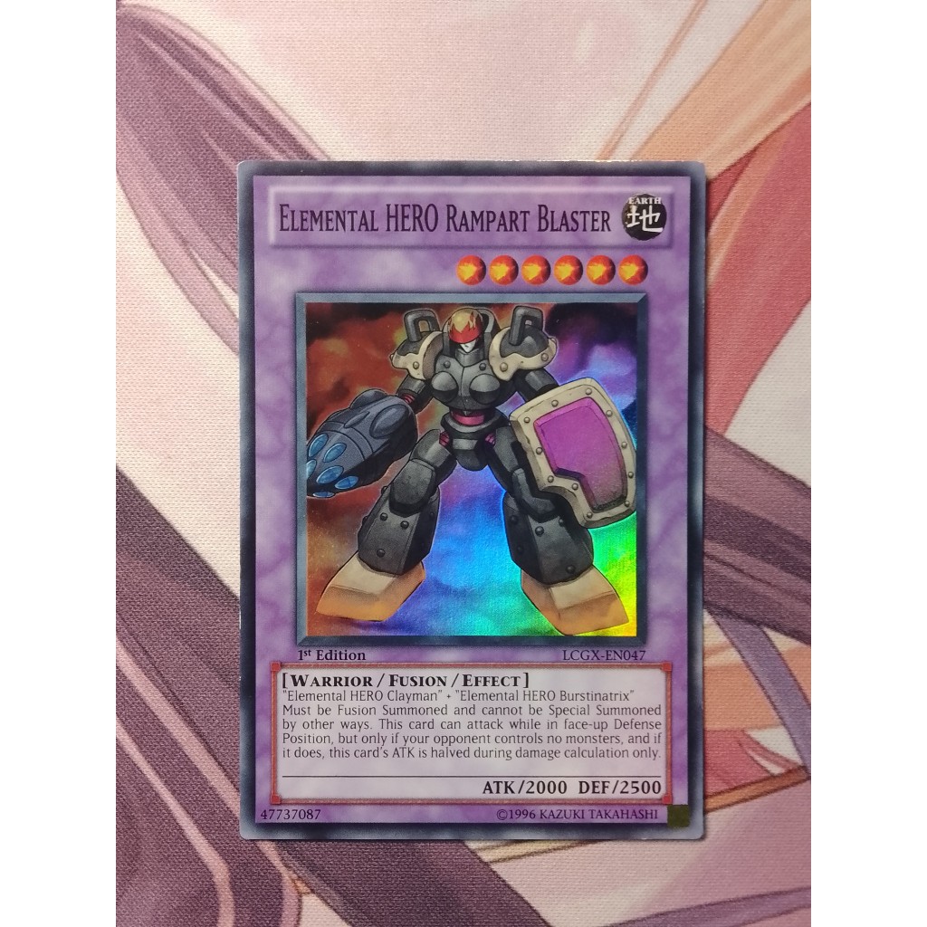 Thẻ Bài Yugioh: Elemental HERO Rampart Blaster LCGX-EN047