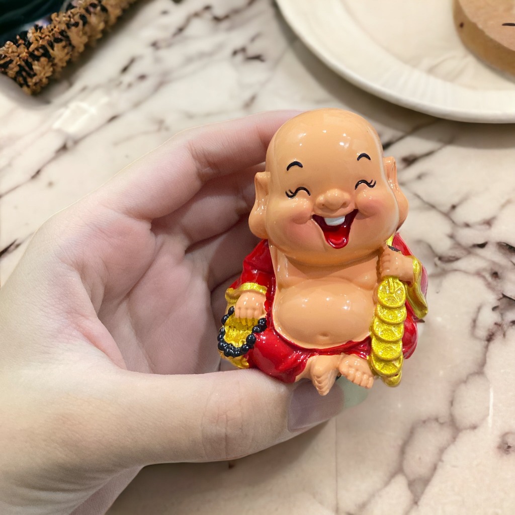 Thần tài mini ông địa mini trang trí bàn thờ mini bàn làm việc văn phòng cầu tài lộc may mắn