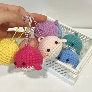 [CÓ SẴN/HCM] Móc khoá CÁ VOI làm bằng len - thành phẩm sẵn