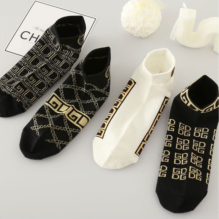 Combo 5 đôi tất nam hoàng gia. set 5 vớ nam cổ ngắn họa tiết sang chảnh thấm hút mồ hôi