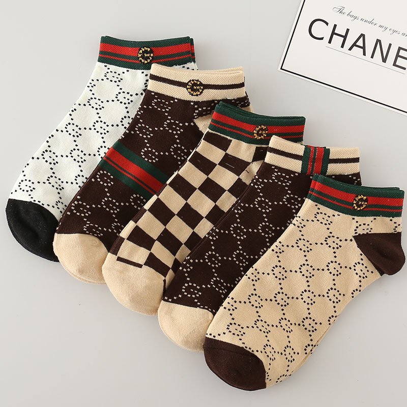 Combo 5 đôi tất nam hoàng gia. set 5 vớ nam cổ ngắn họa tiết sang chảnh thấm hút mồ hôi