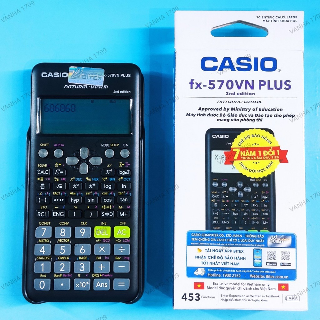 [HÀNG CHÍNH HÃNG] CASIO™ Máy Tính Khoa học fx-570VN plus -Thế hệ 2 (Gen 2)
