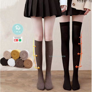 Tất cotton dài trên đùi gối, tất dài đến đùi gối giữ ấm mùa đông, Vớ qua đùi, đến đùi cho nữ
