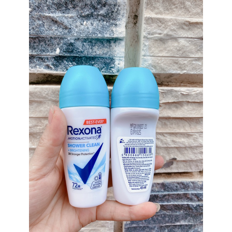 Lăn khử mùi Rexona khử mùi, khô thoáng 45g