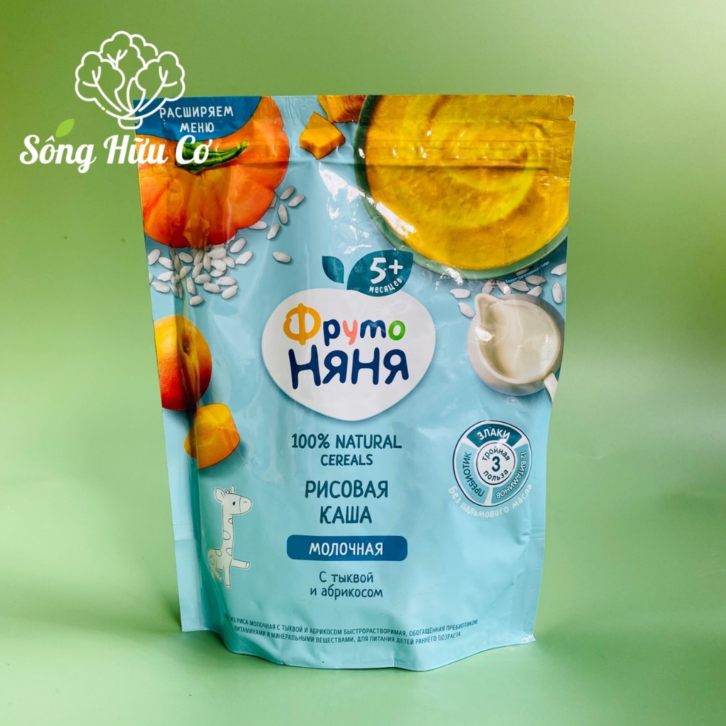 Bột ăn dặm ngọt Fruto Nga gói 200g cho bé từ 4 tháng tuổi Date 2024, 2025