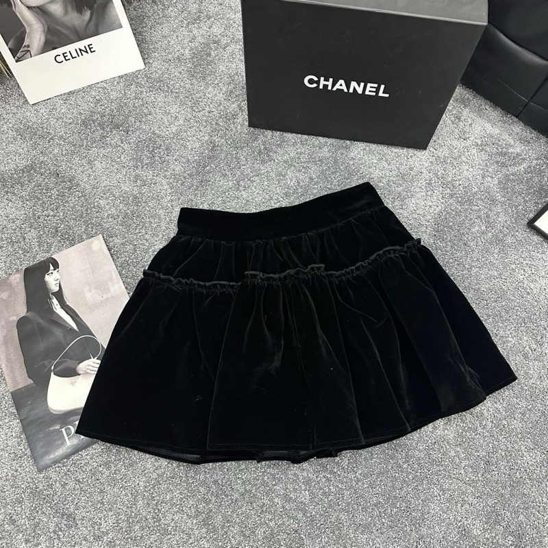 CHÂN VÁY NHƯNG XOÈ PHỒNG CẠP KHOÁ CHẤT ĐẸP MS15661