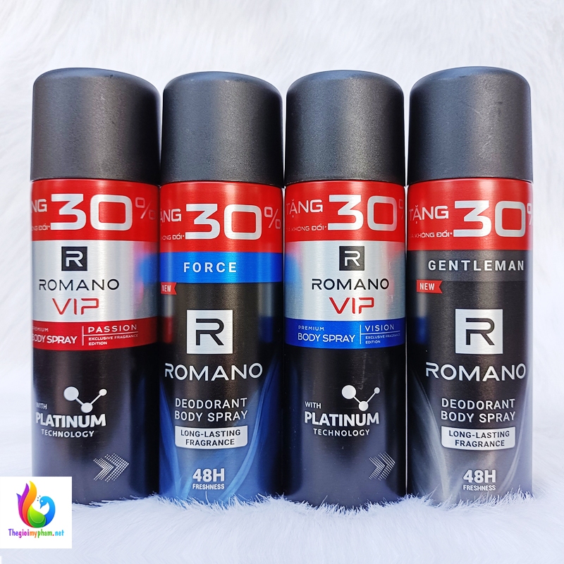 Xịt Khử Mùi Toàn Thân Romano 150ml