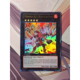 Thẻ bài yugioh: number 61: volcasaurus ztin-en002