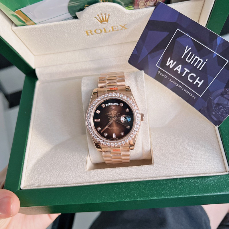 [CAO CẤP] Đồng Hồ Nam ALẼX  AUTOMATIC Đính Đá Siêu SanG FULLBOX