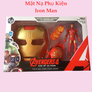 Đồ chơi siêu nhân đồ chơi mặt nạ người sắt cho bé hóa thân nhập vai siêu anh hùng