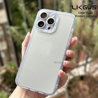 Ốp lưng kính trong suốt bảo vệ vệ camera LIKGUS Clear Case Cho IPhone 15 Pro max , 14 Plus ,11 ,12 , 13 , XS Max