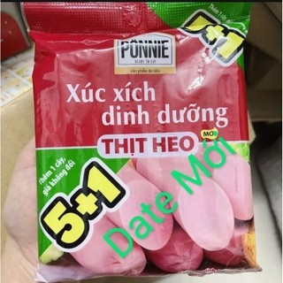 Xúc Xích Ponnie 33gram Thịt Heo Thơm Ngon 6cây x 33gram