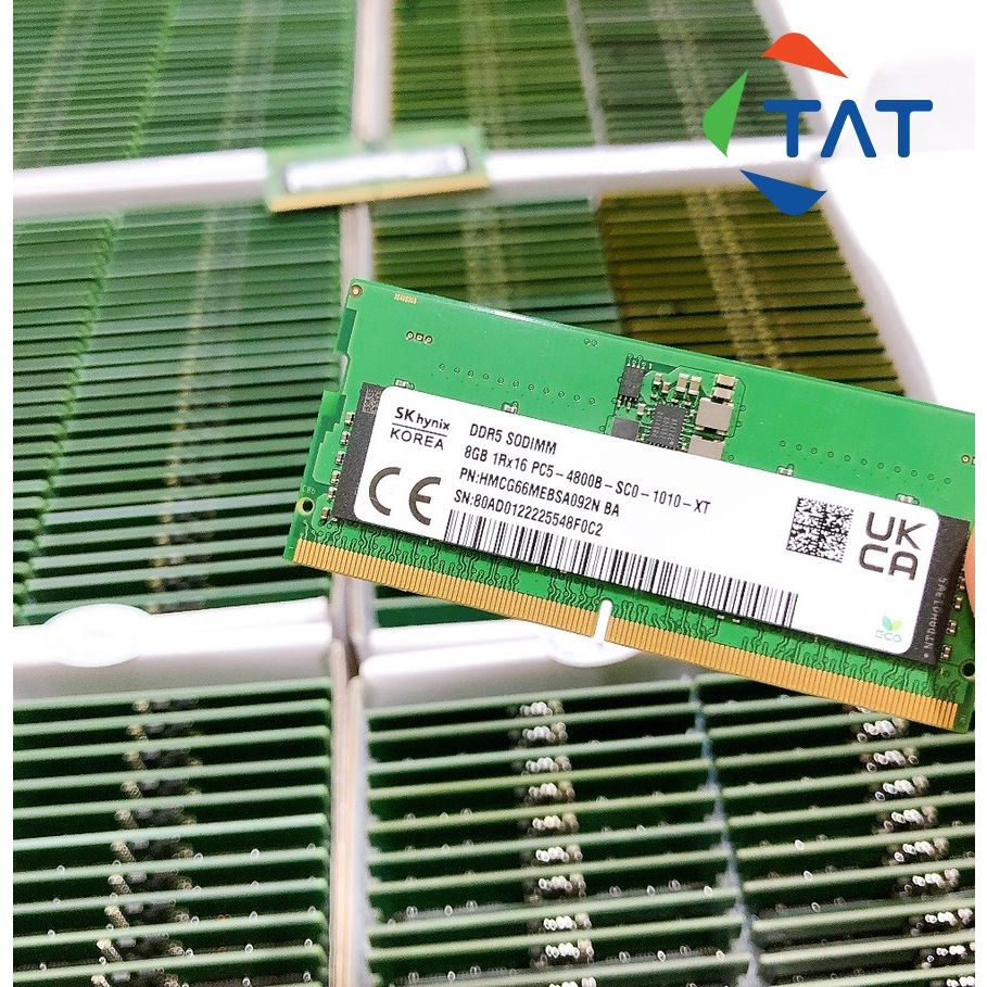 Ram Laptop 8GB DDR5 4800Mhz 5600Mhz Micron Hynix Samsung Mới - Bảo hành 3 năm 1 đổi 1