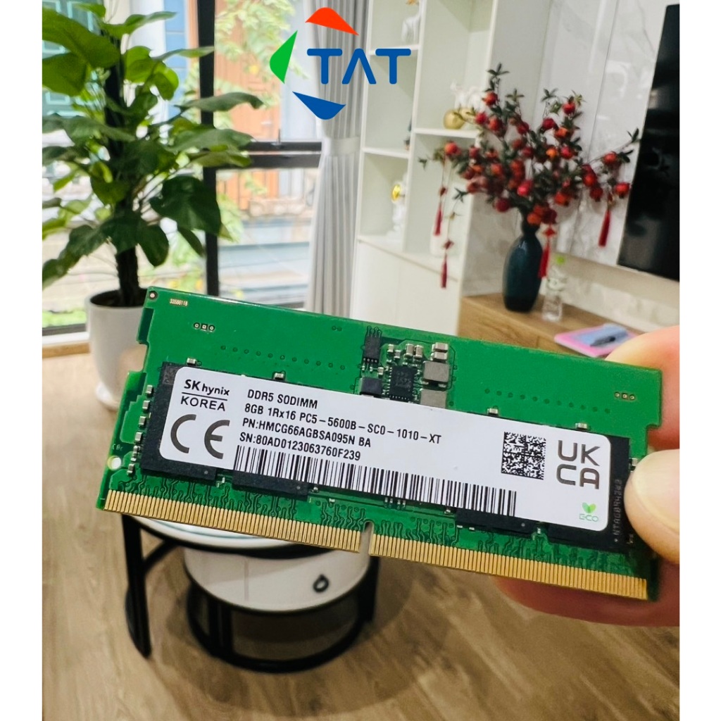 Ram Laptop 8GB DDR5 4800Mhz 5600Mhz Micron Hynix Samsung Mới - Bảo hành 3 năm 1 đổi 1