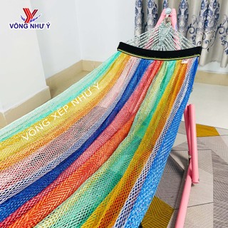 Lưới võng xếp trẻ em baby Hàn Quốc Như Ý màu sắc rất đẹp dễ thương, võng lưới em bé 2 lớp bền chắc dành cho khung bé