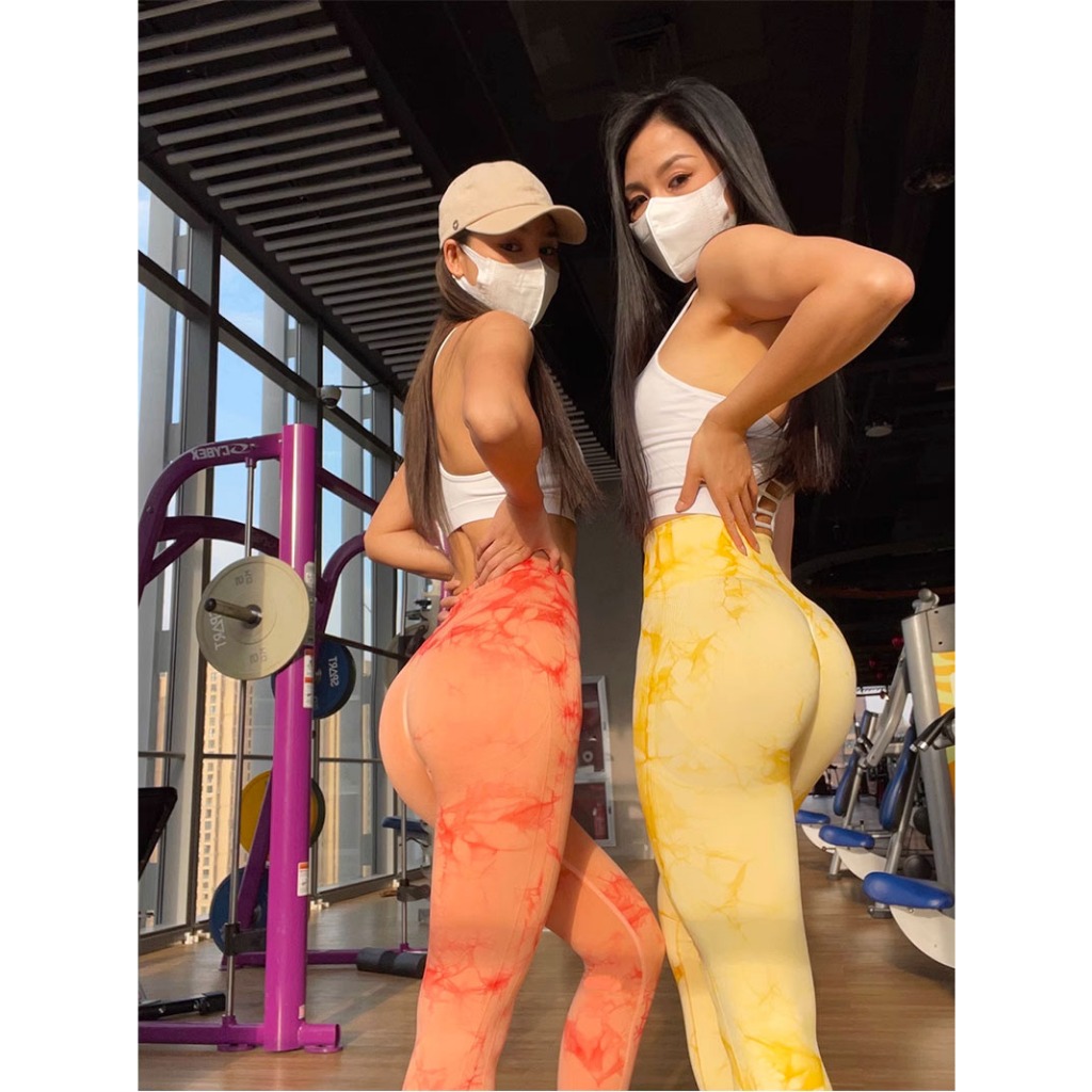 Quần tập gym nữ chun mông, quần legging thể thao nữ tôn dáng, vải co giãn thoải mái AMI-B28