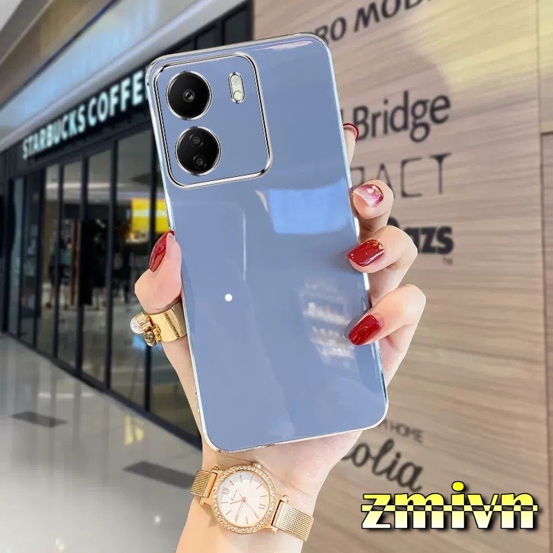 13C Ốp lưng dẻo mạ viền cho Xiaomi Redmi 13C cao cấp