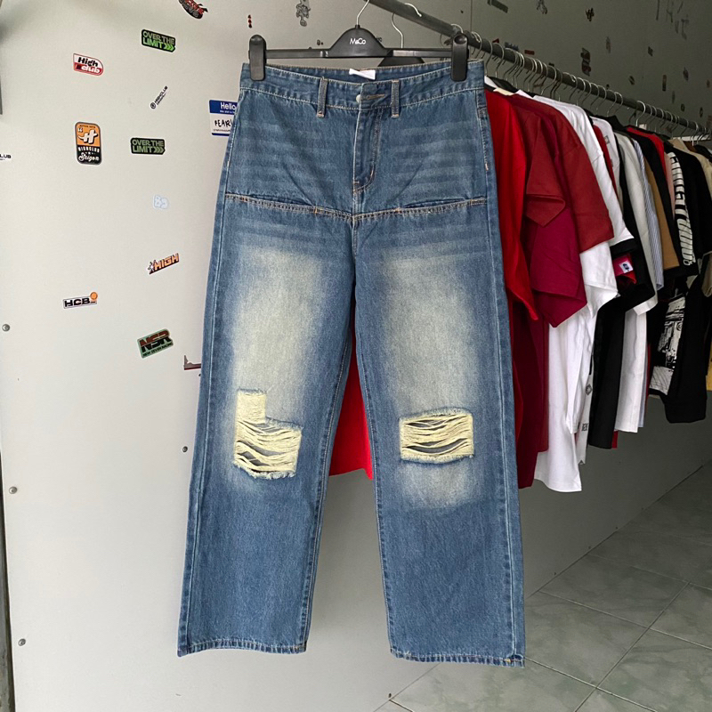 Quần Jeans Teelab Xanh