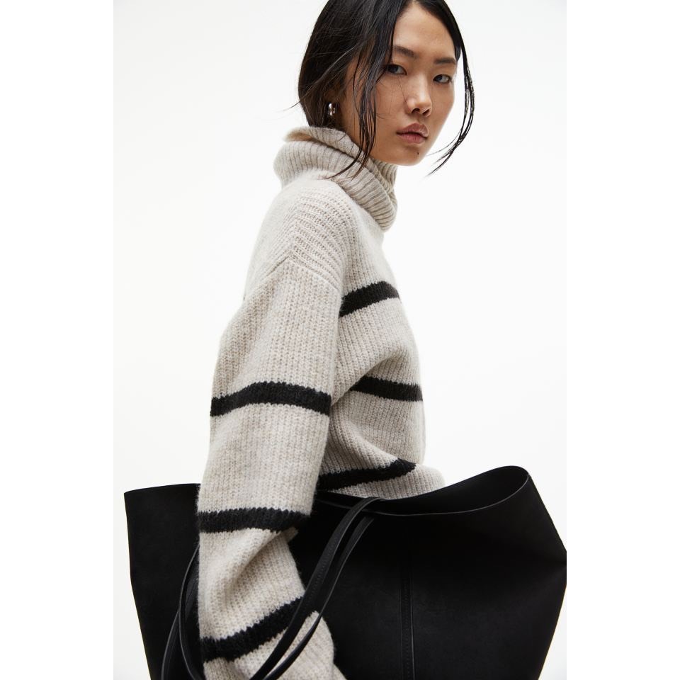 Áo Len cổ lọ H&M - Màu Sọc