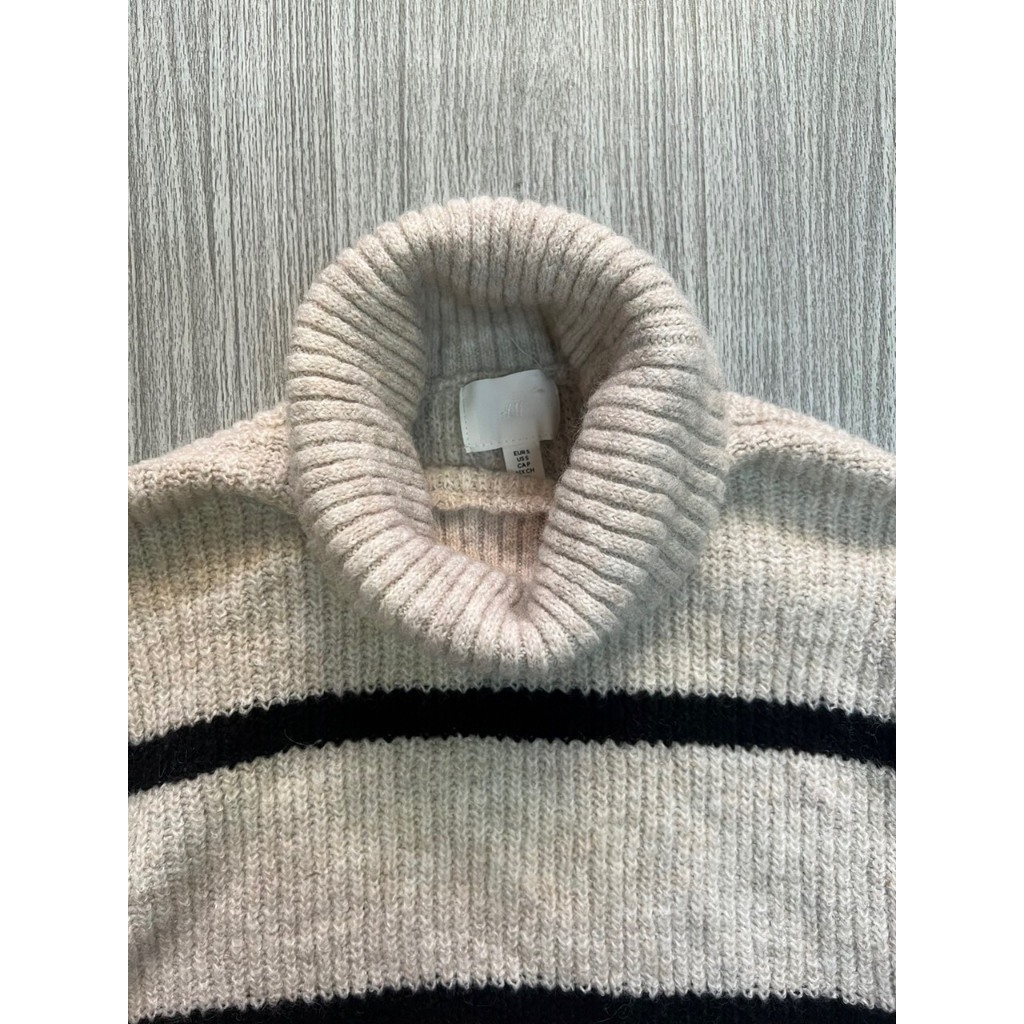 Áo Len cổ lọ H&M - Màu Sọc