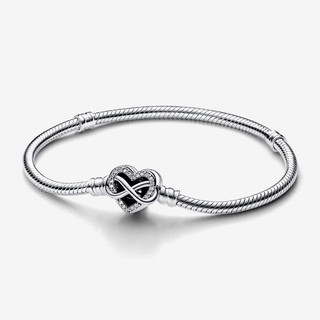 Vòng charm pandora khoá tim vô cực