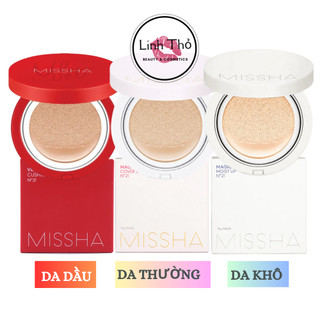 Phấn Nước Kềm dầu Missha Velvet Finish - Cover Lasting - Moist Up Cushion Vỏ Đỏ SPF50+ PA+++